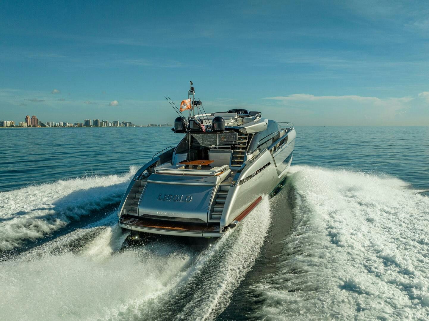 a boat on the water aboard LISOLO Yacht for Sale