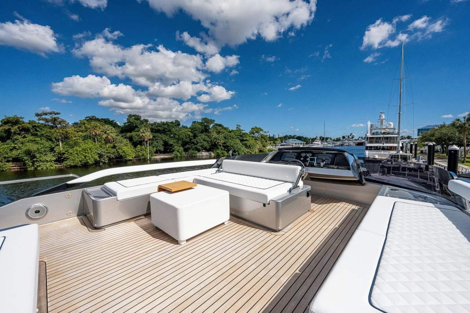 a boat on a deck aboard LISOLO Yacht for Sale