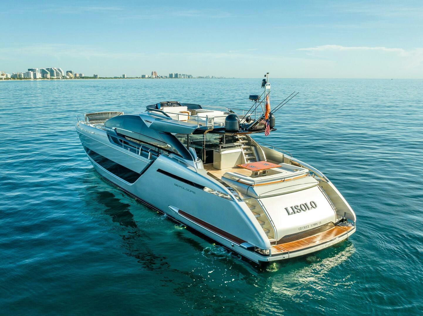 a boat on the water aboard LISOLO Yacht for Sale