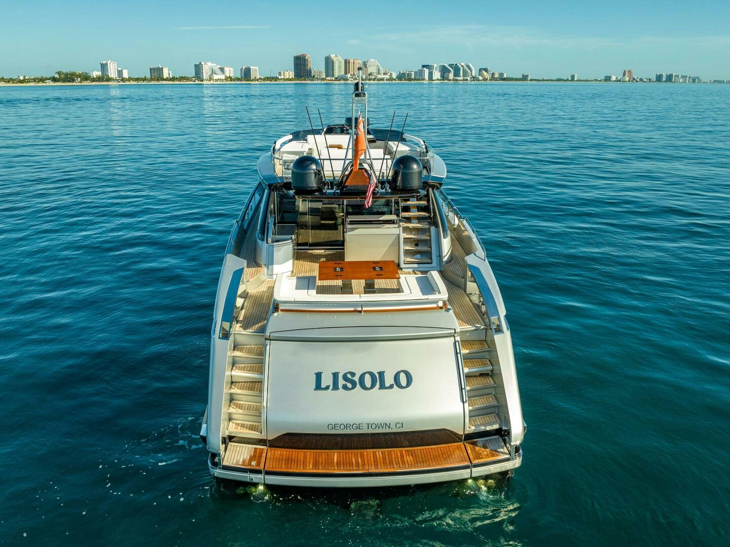 a boat on the water aboard LISOLO Yacht for Sale
