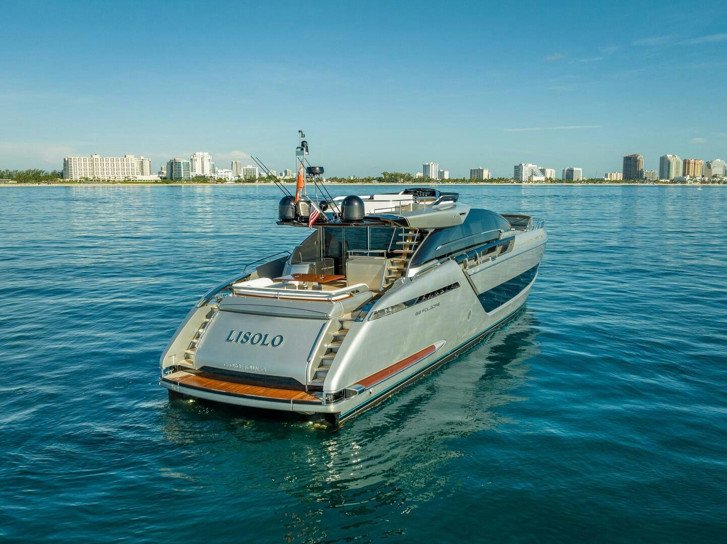 a boat on the water aboard LISOLO Yacht for Sale