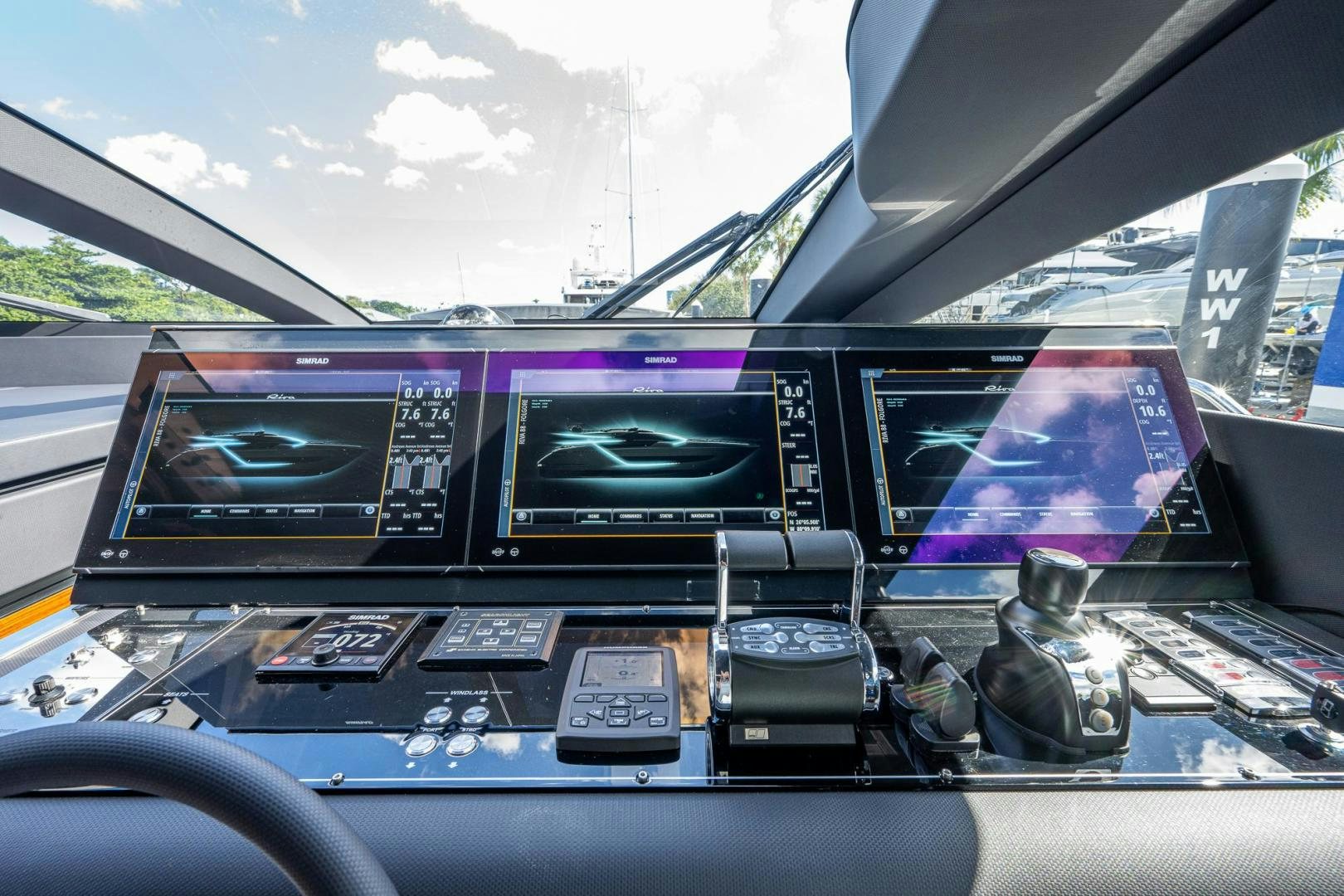 inside of a car aboard LISOLO Yacht for Sale