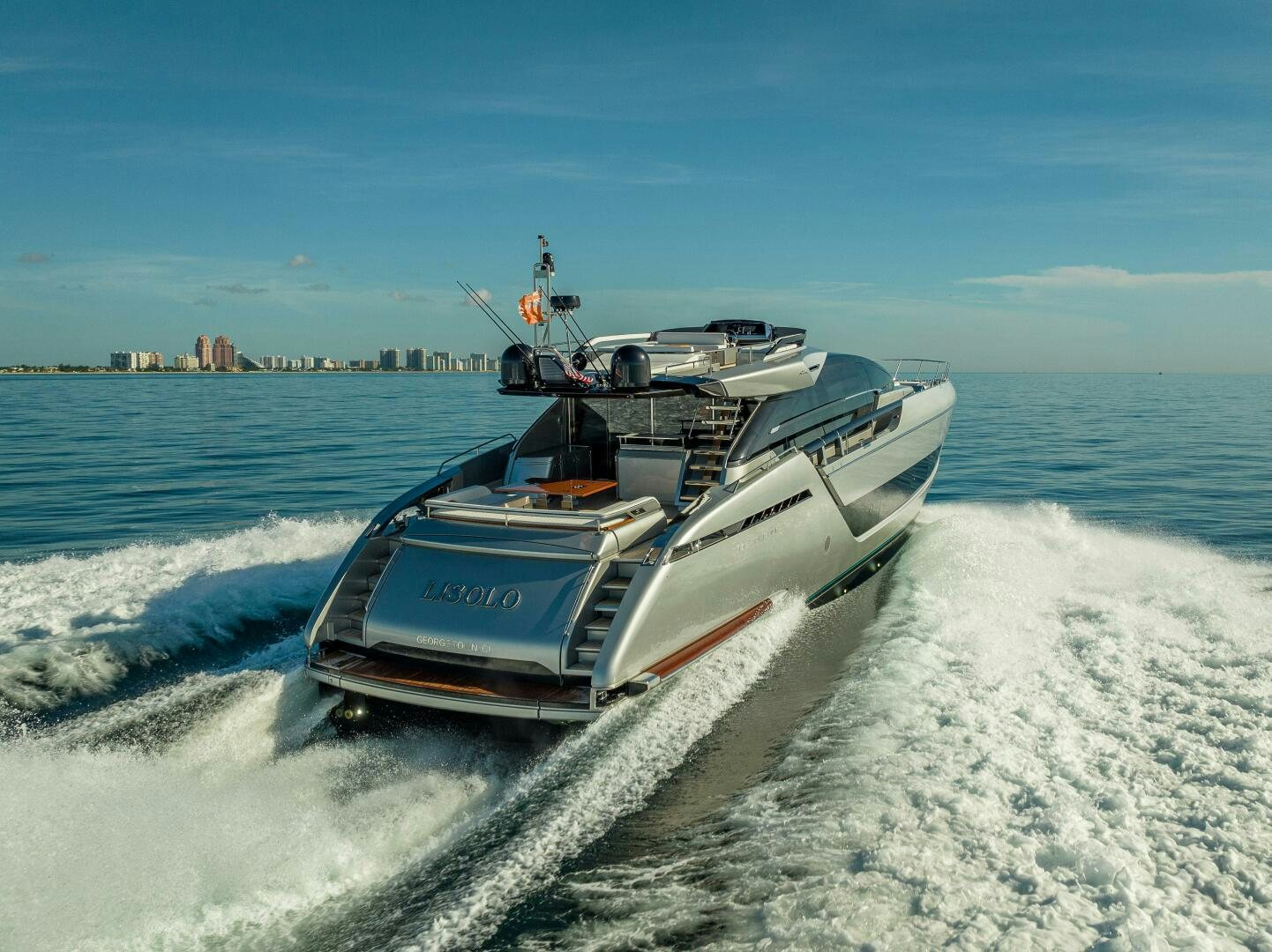 a boat on the water aboard LISOLO Yacht for Sale