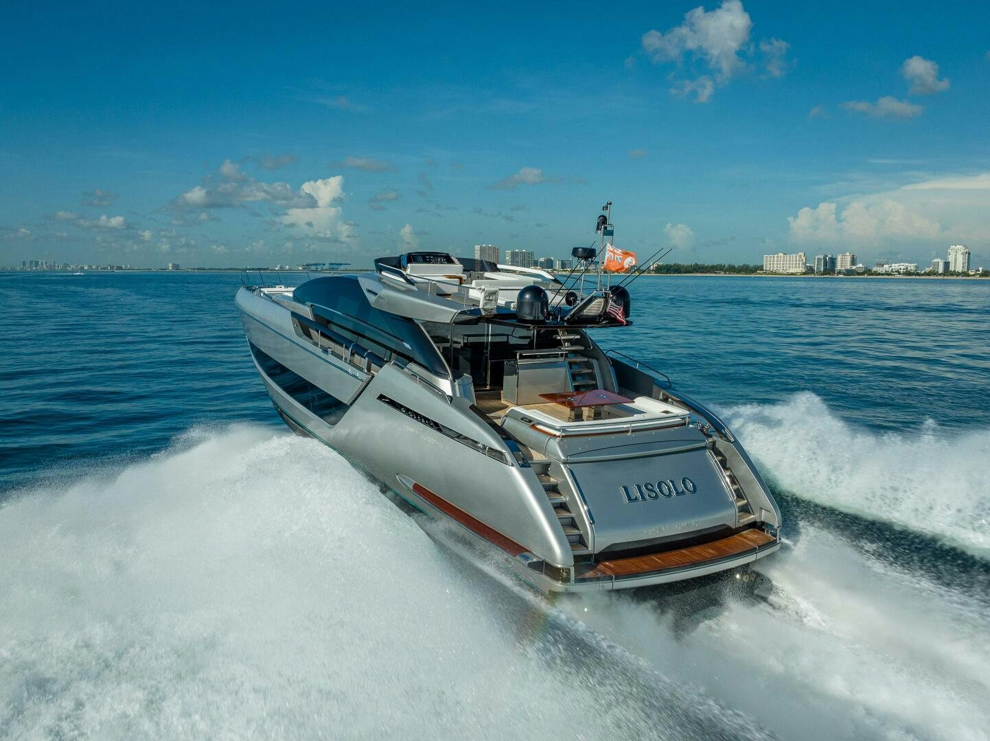 a boat on the water aboard LISOLO Yacht for Sale