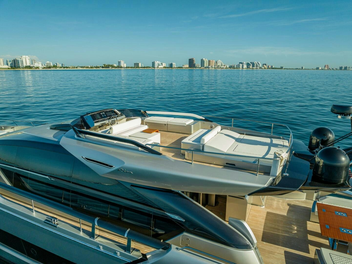 a boat on a body of water aboard LISOLO Yacht for Sale