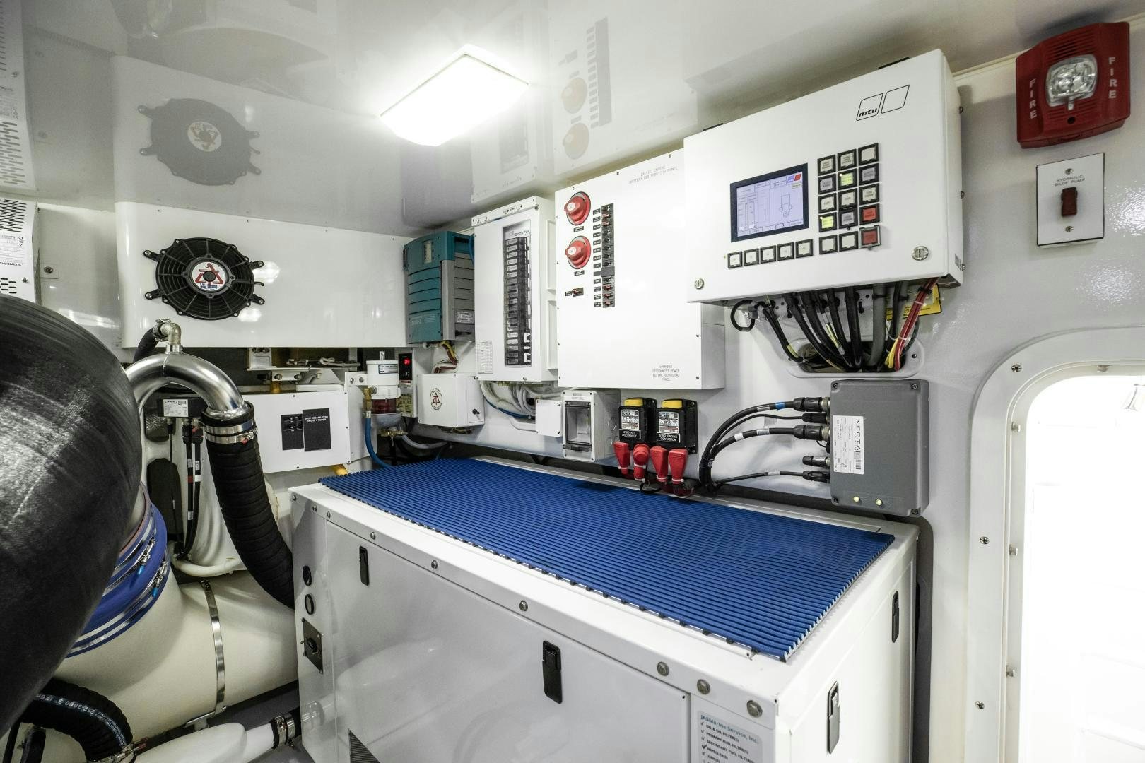 a machine with many buttons aboard POMPINA Yacht for Sale
