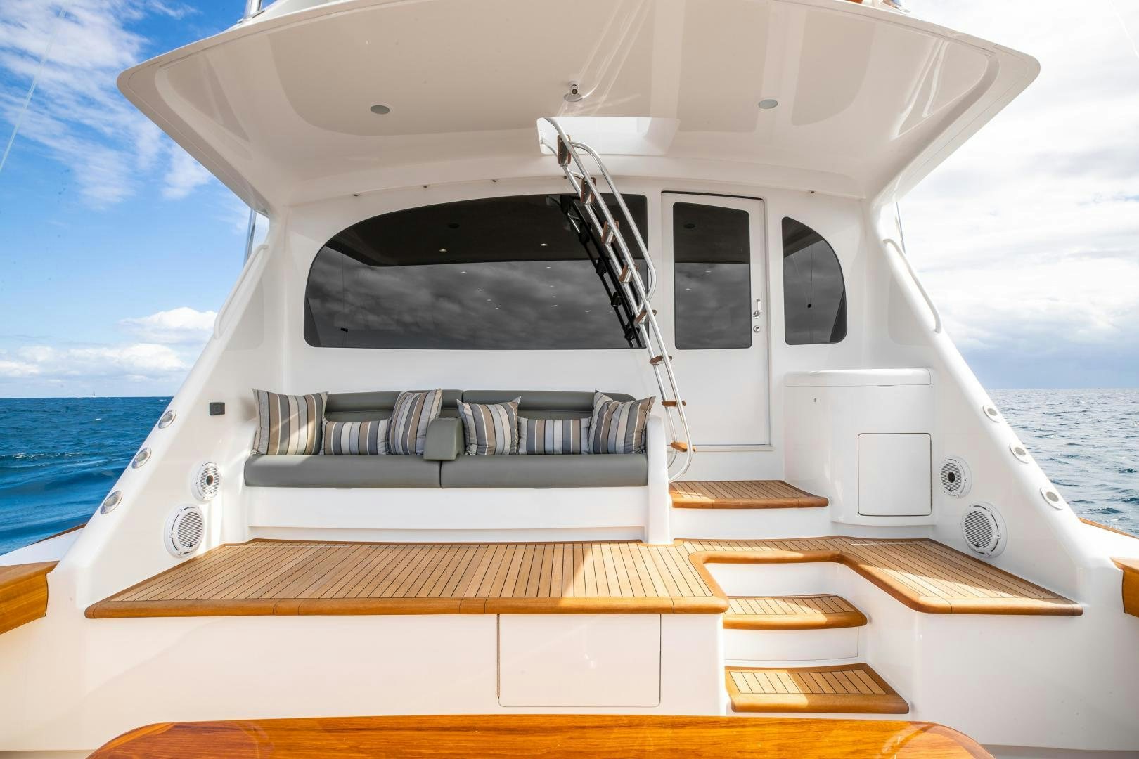 a boat on the water aboard POMPINA Yacht for Sale