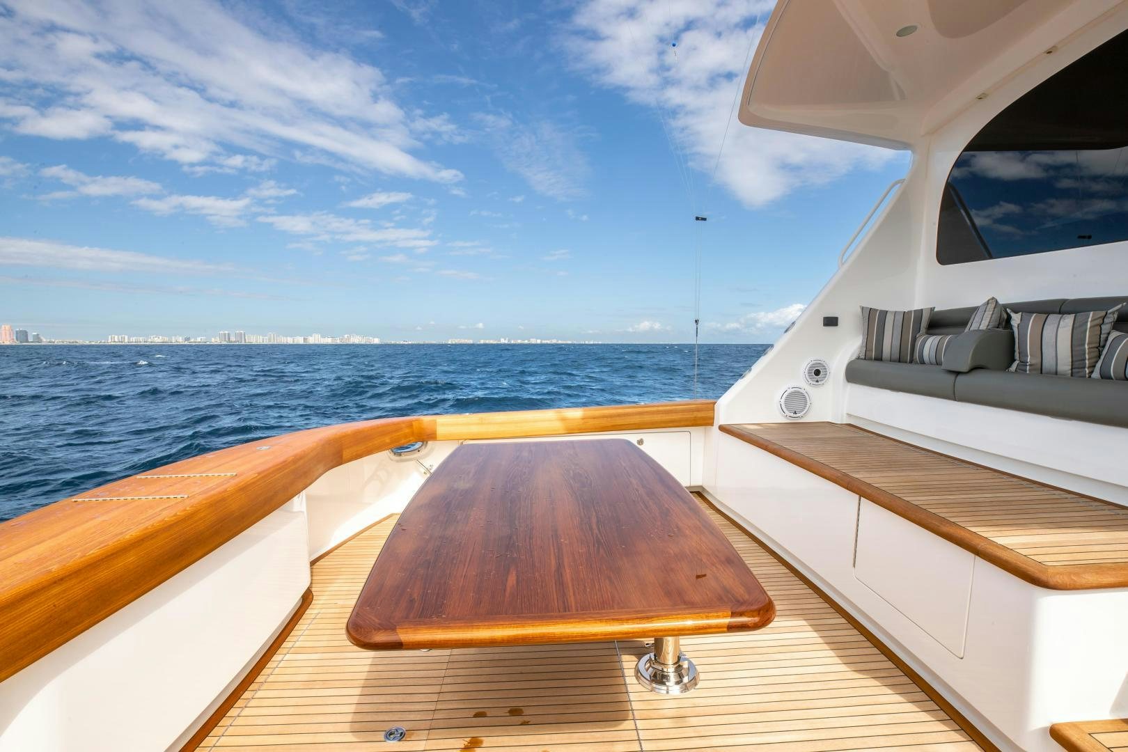 a boat on the water aboard POMPINA Yacht for Sale