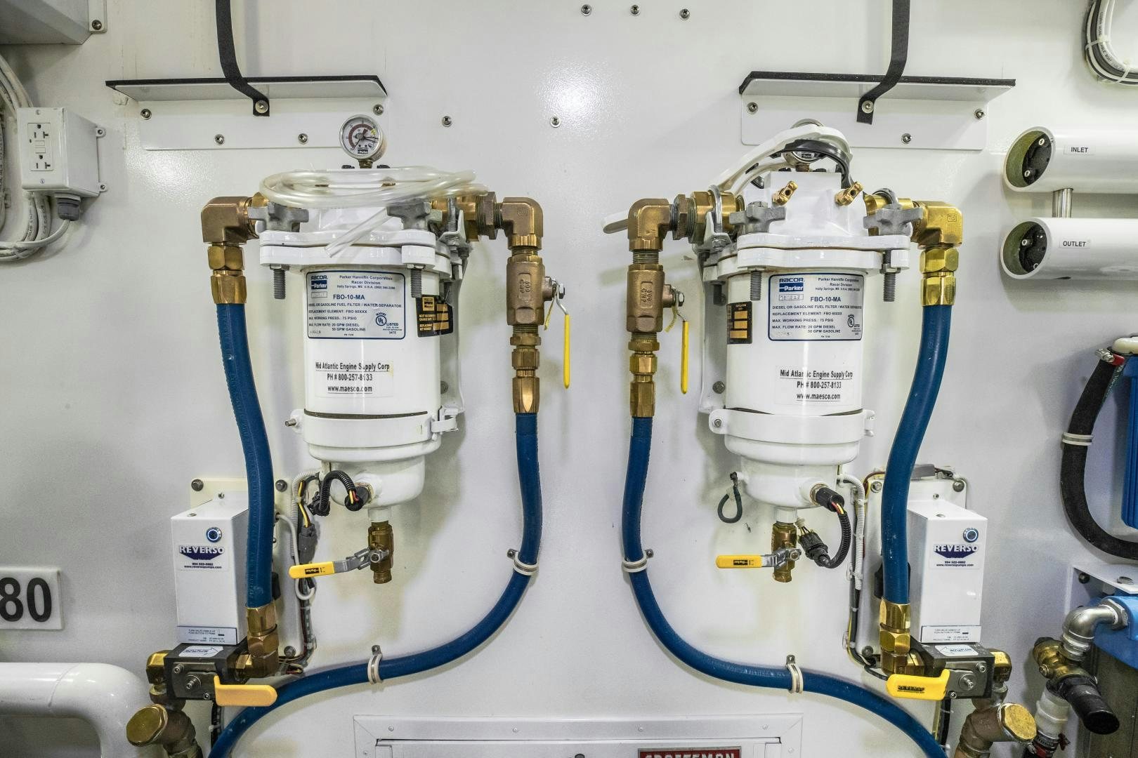 a close-up of a machine aboard POMPINA Yacht for Sale