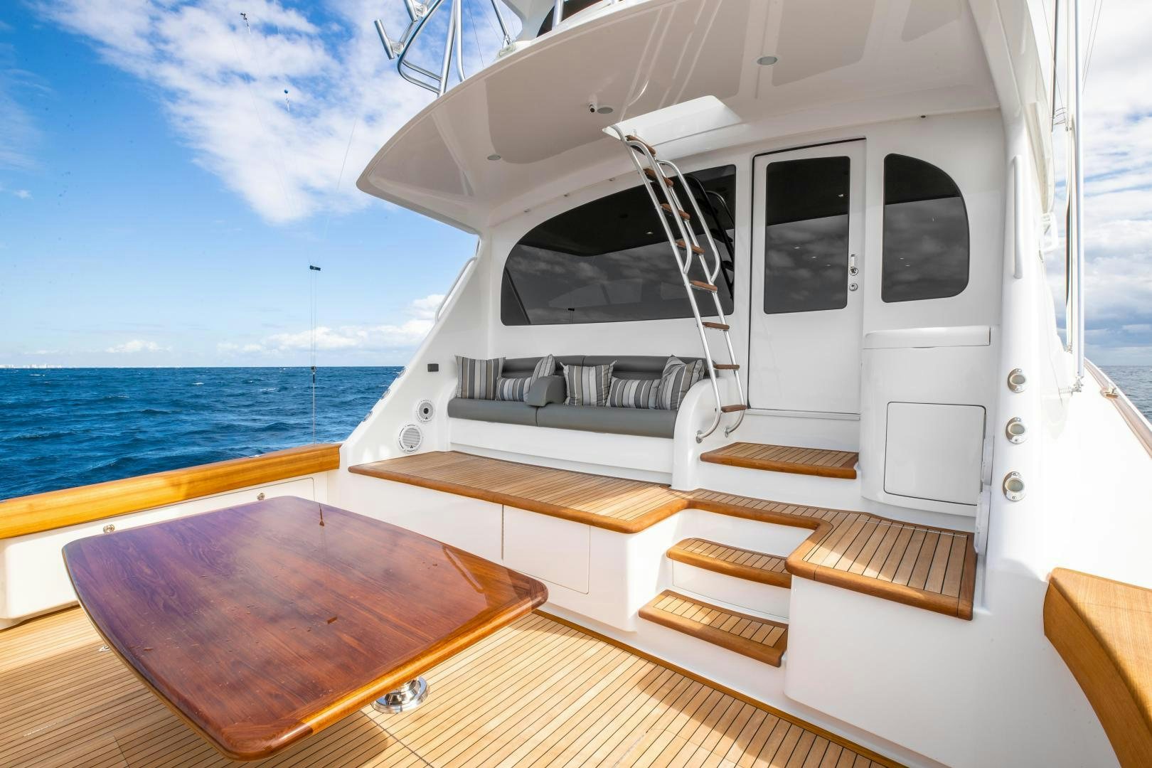 a boat on the water aboard POMPINA Yacht for Sale