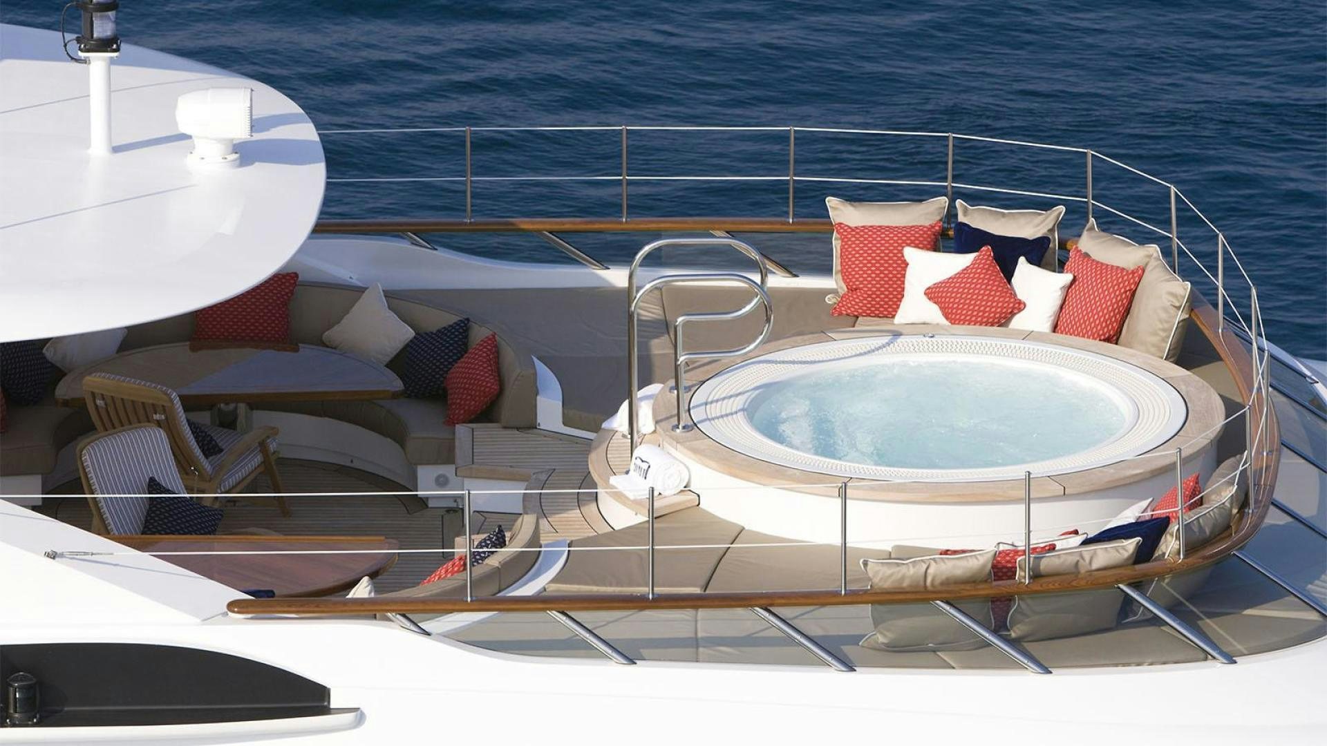 a boat on the water aboard SNOWBIRD Yacht for Sale