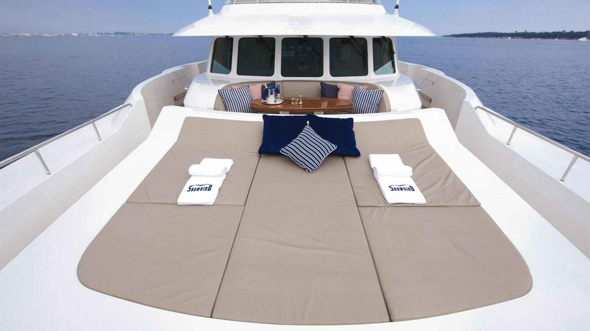 a boat on the water aboard SNOWBIRD Yacht for Sale