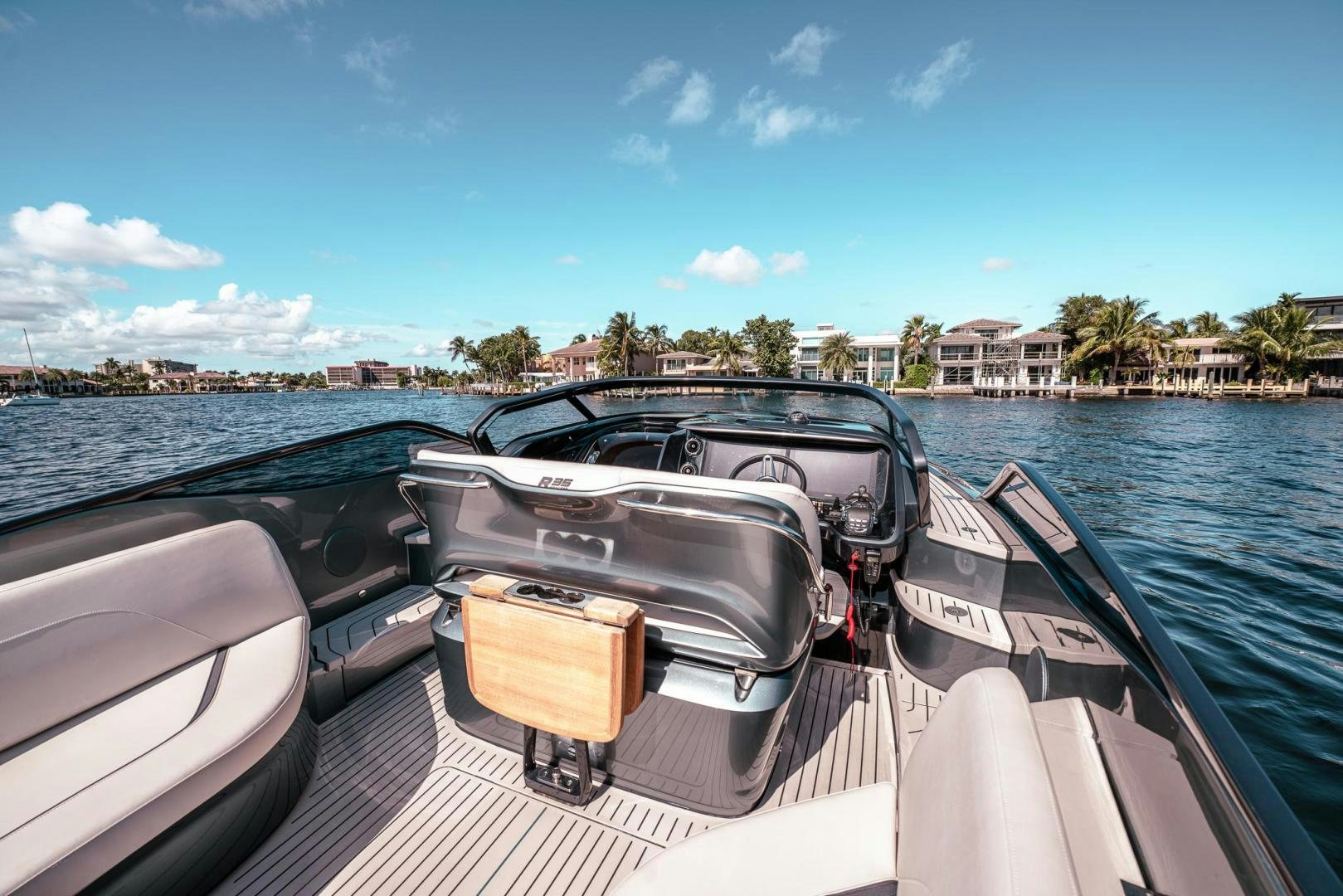 a boat with luggage on it aboard PR35 Yacht for Sale