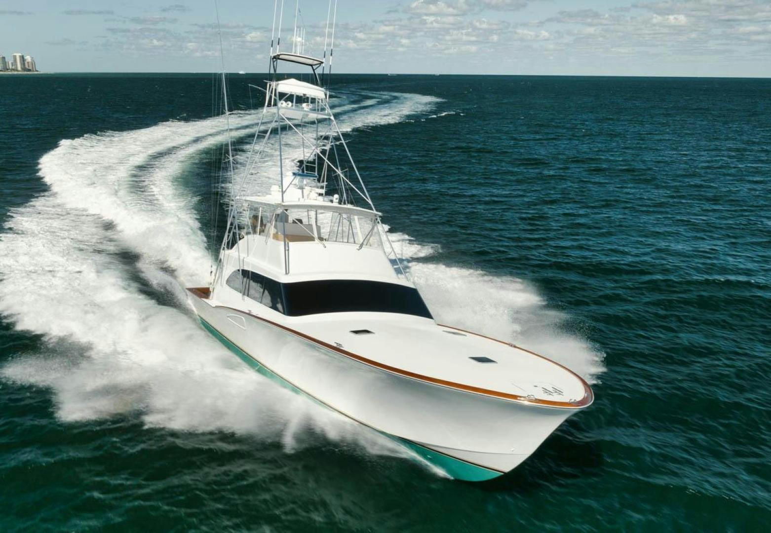 a boat on the water aboard Gina Lisa Yacht for Sale