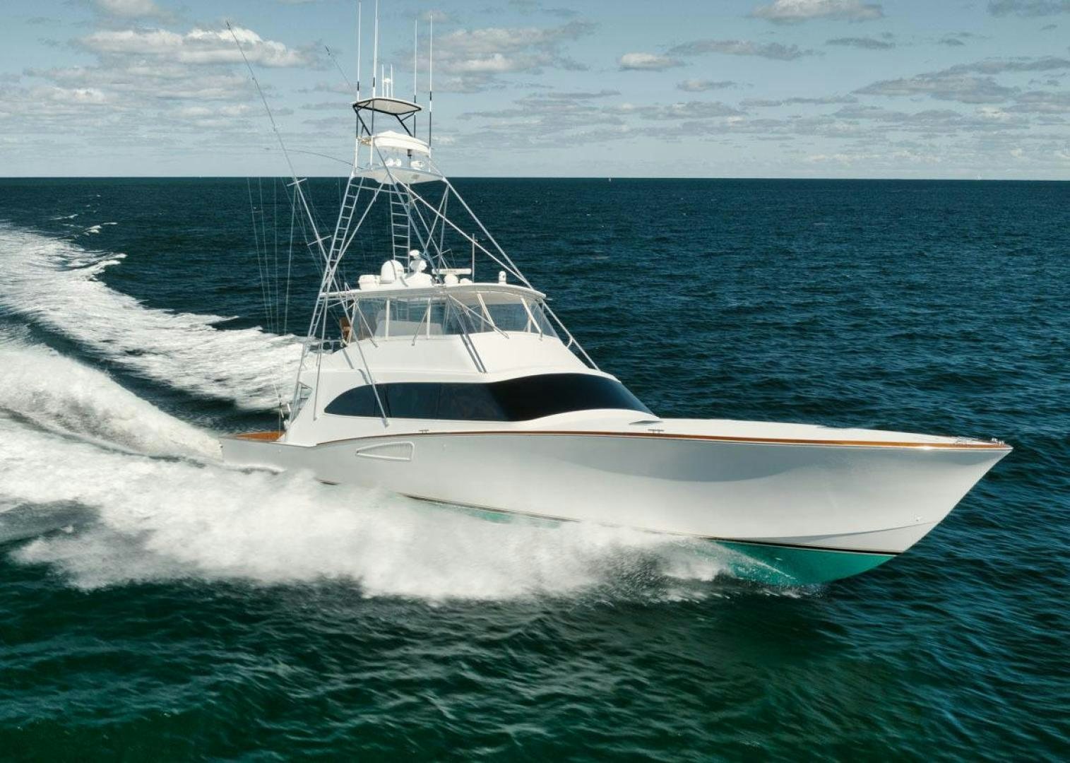 a boat in the water aboard Gina Lisa Yacht for Sale