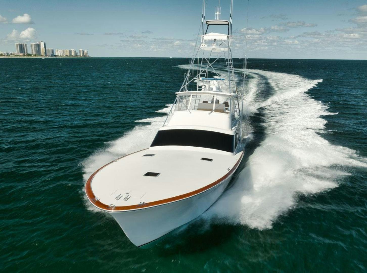 a boat on the water aboard Gina Lisa Yacht for Sale