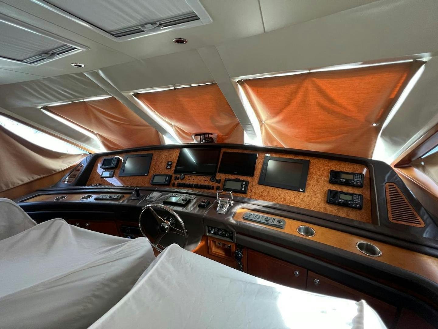the inside of a car aboard ROFO Yacht for Sale