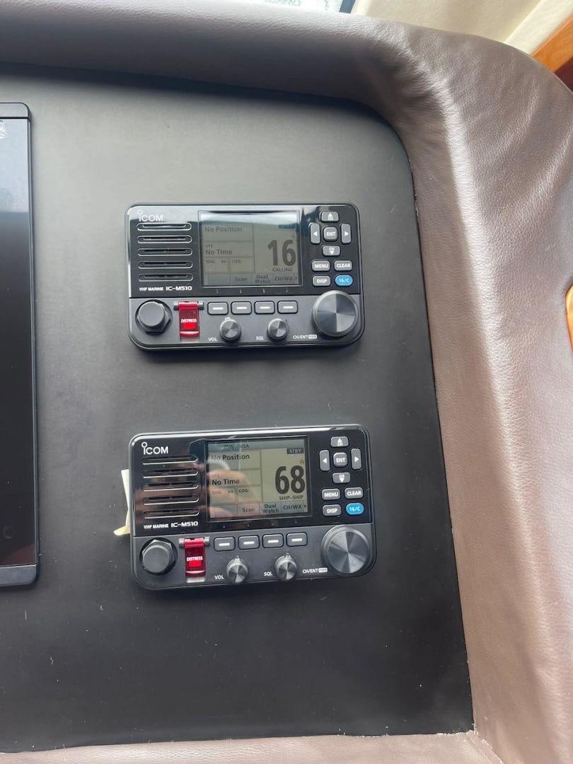 a black rectangular electronic device aboard ROFO Yacht for Sale