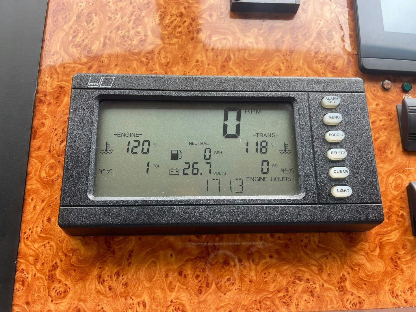 a rectangular electronic device aboard ROFO Yacht for Sale