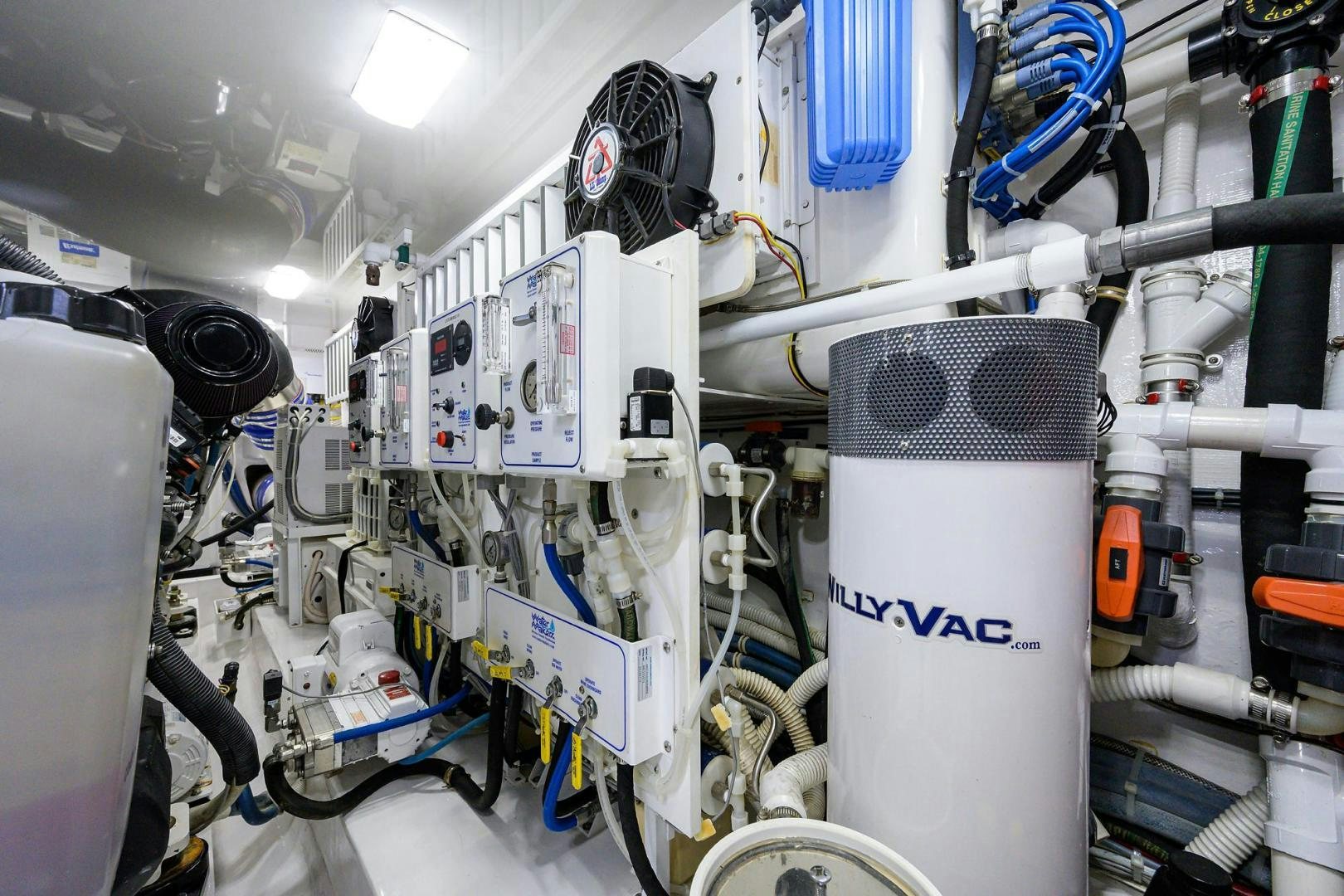 close-up of a machine aboard TORO Yacht for Sale