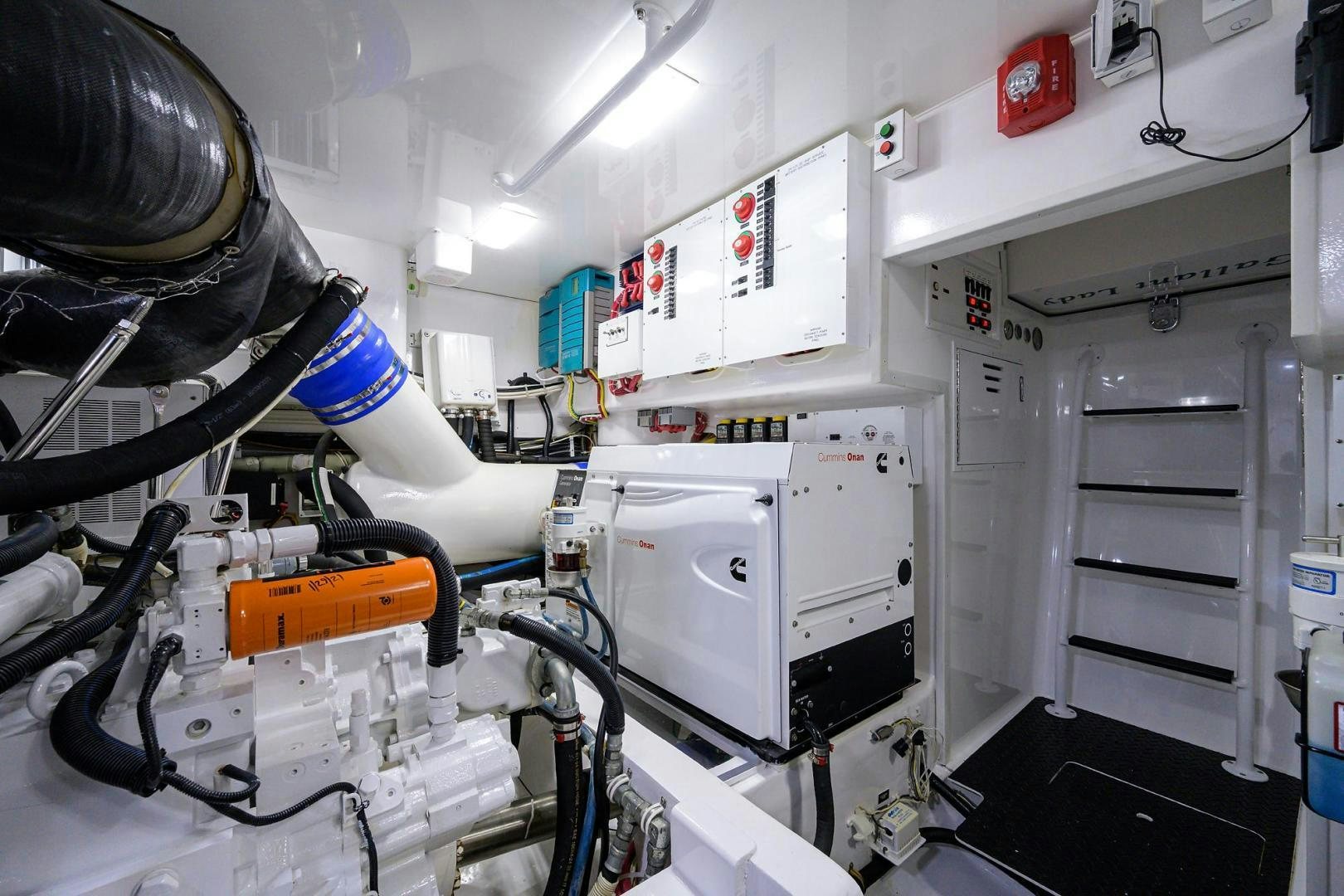 a machine in a room aboard TORO Yacht for Sale