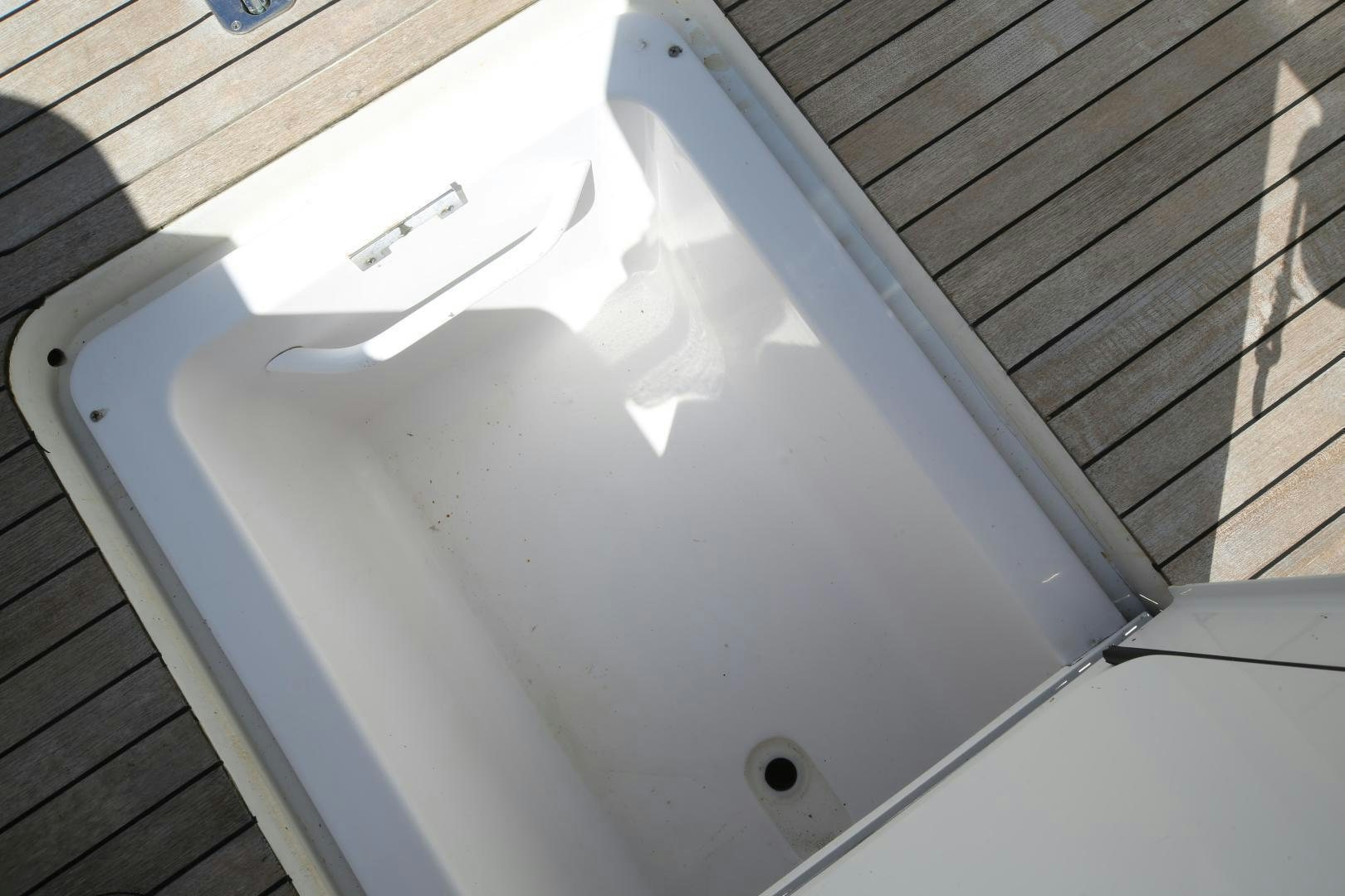 a white rectangular object aboard LUCILLE Yacht for Sale
