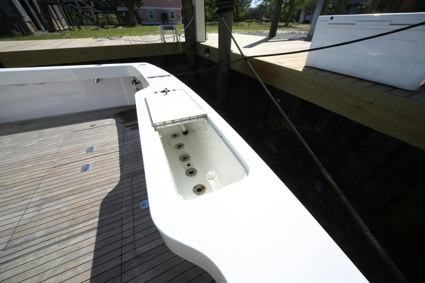 a close-up of a boat aboard LUCILLE Yacht for Sale