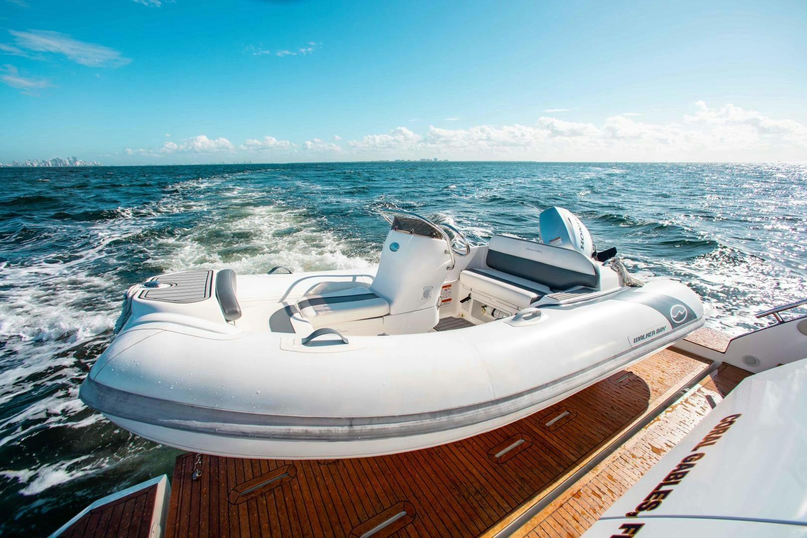 a boat on the water aboard Queen Mara Yacht for Sale