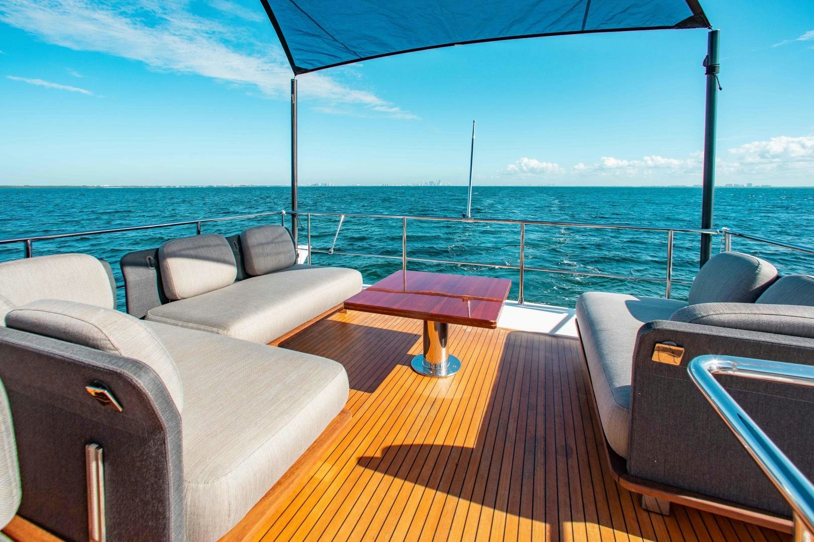 a boat on the water aboard Queen Mara Yacht for Sale