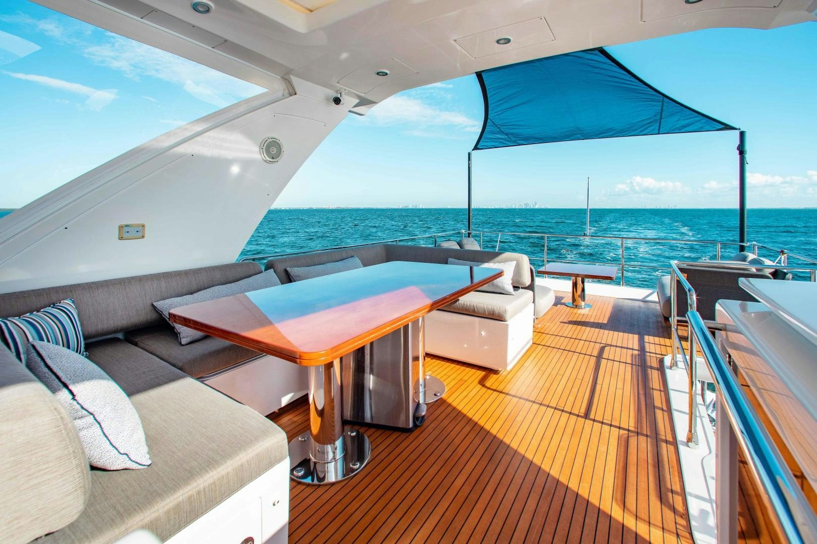a boat on the water aboard Queen Mara Yacht for Sale