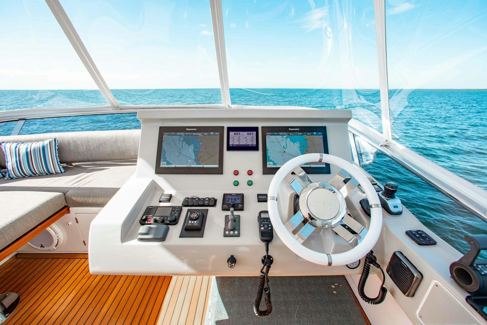 a boat on the water aboard Queen Mara Yacht for Sale