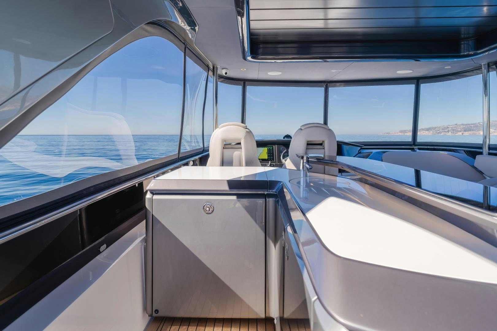 the inside of a bus aboard Mad Betty 2.0 Yacht for Sale