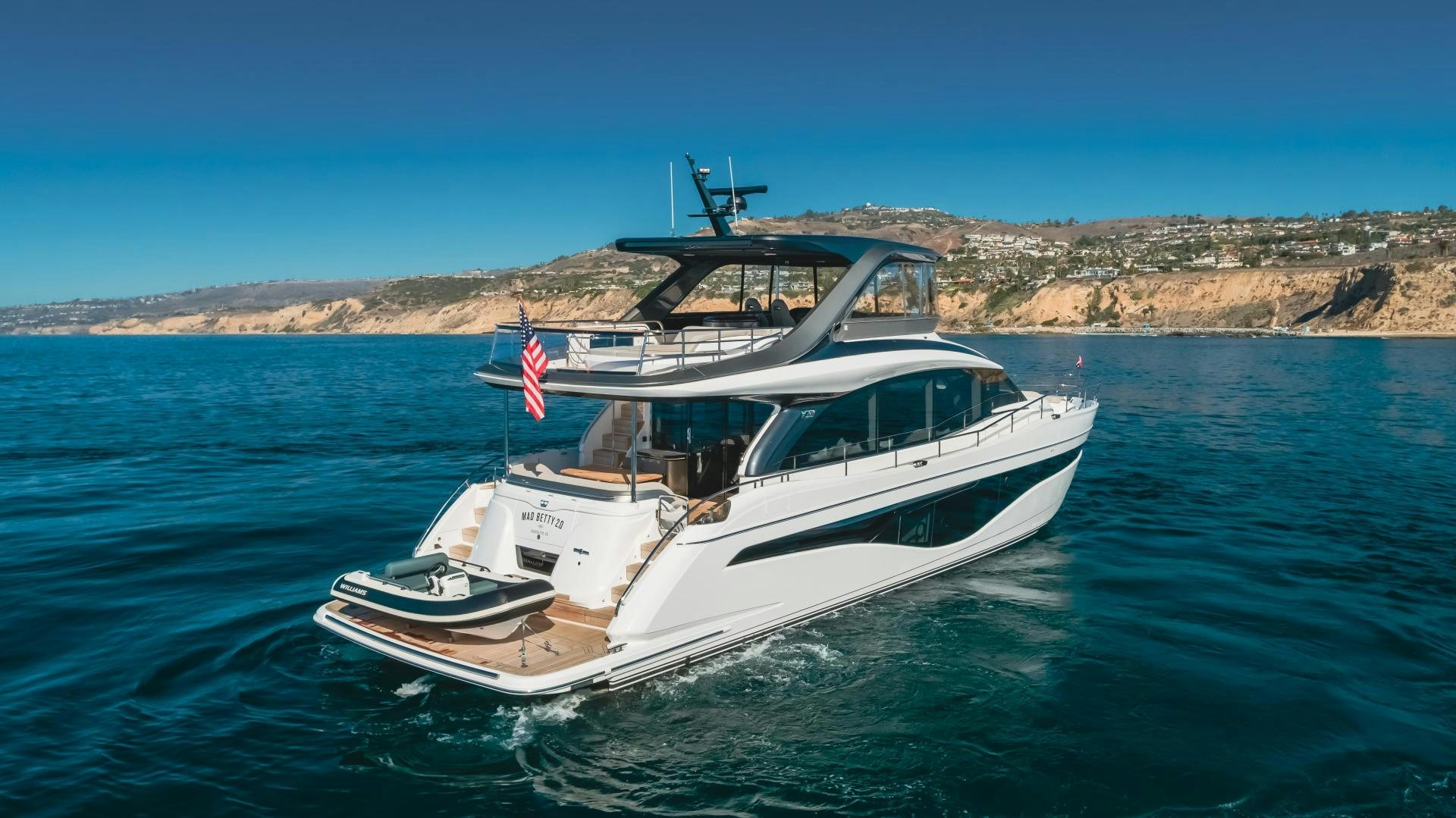 a boat on the water aboard Mad Betty 2.0 Yacht for Sale