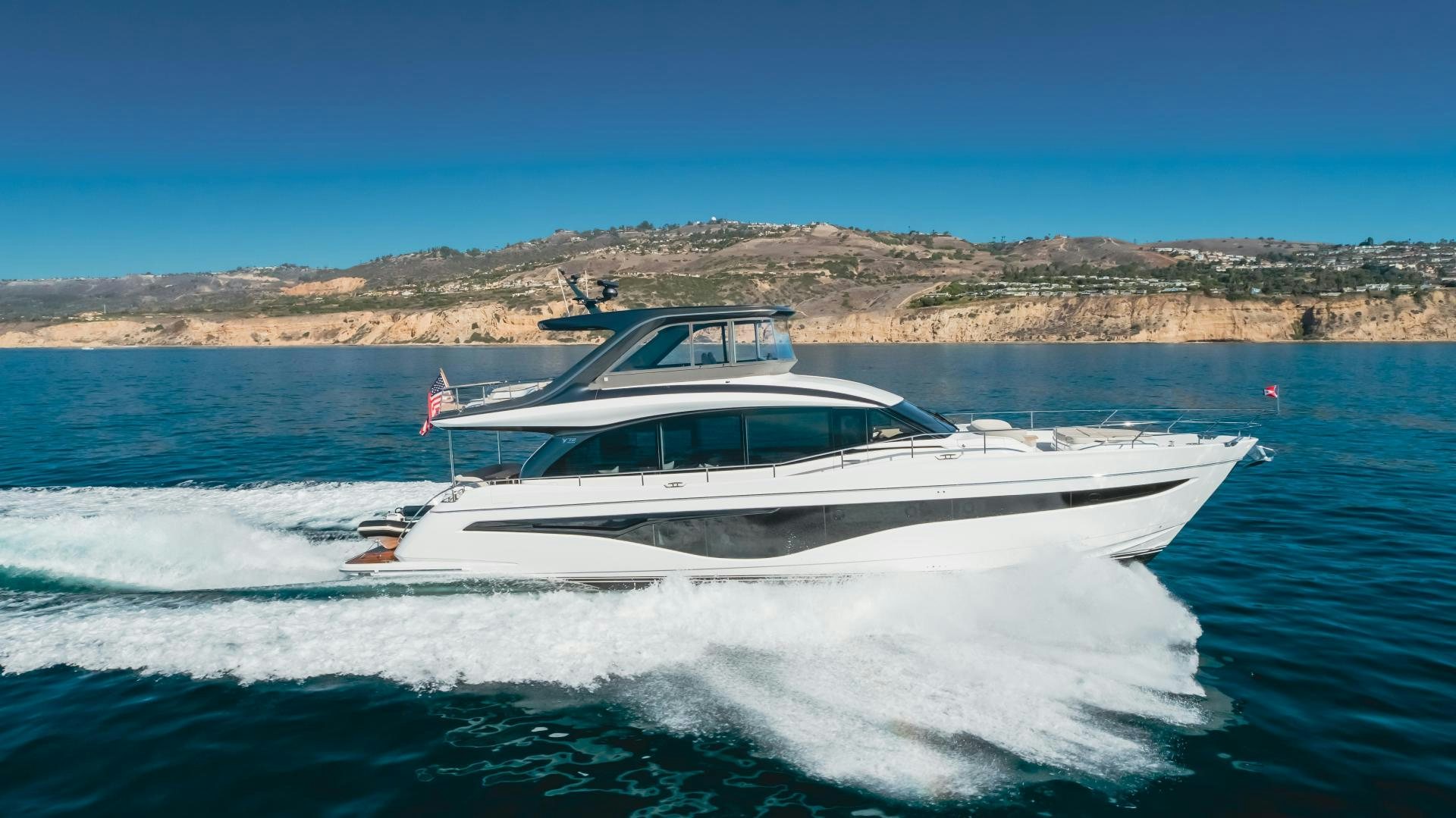 a boat on the water aboard Mad Betty 2.0 Yacht for Sale