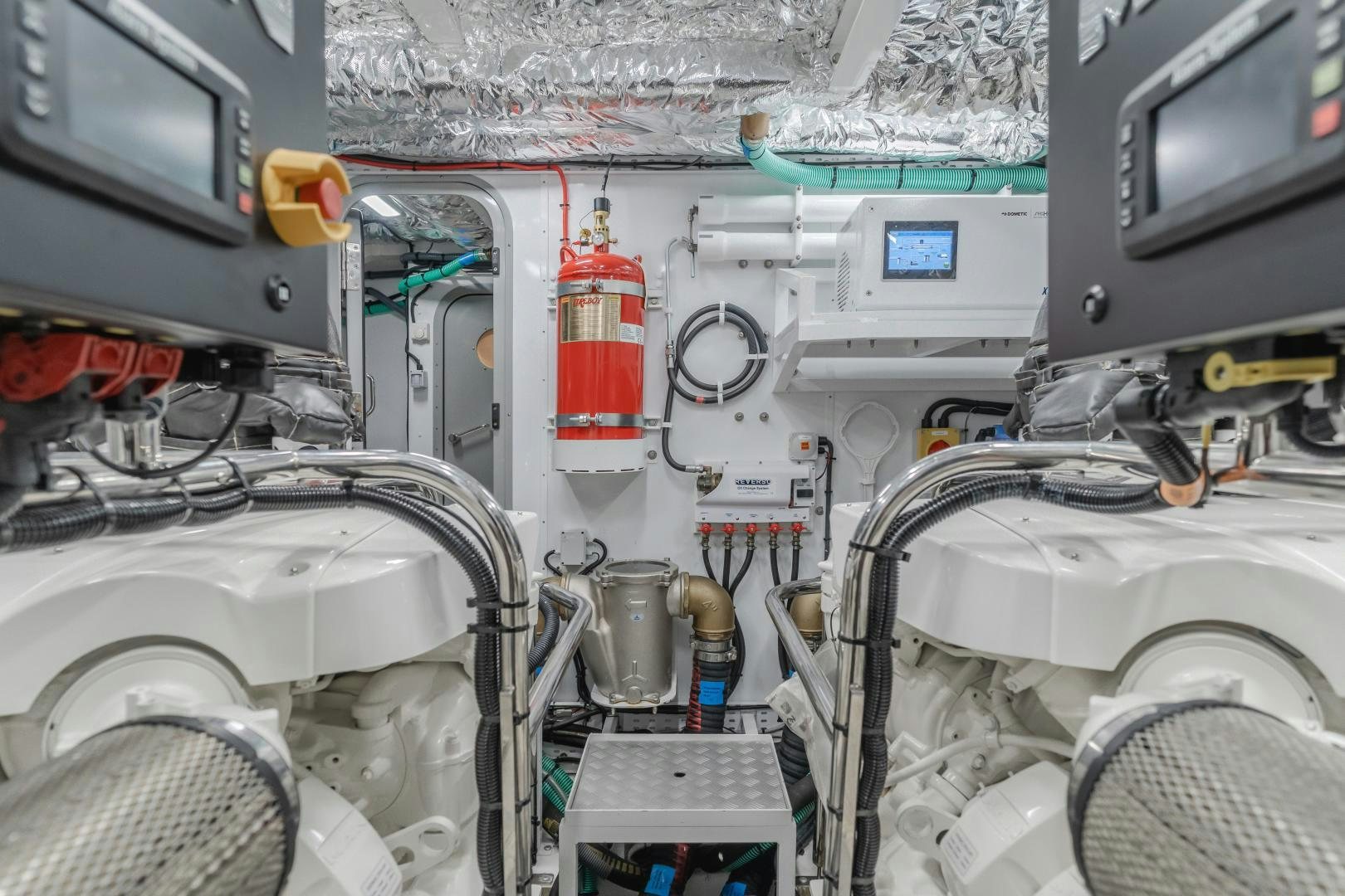 a close-up of a machine aboard Mad Betty 2.0 Yacht for Sale