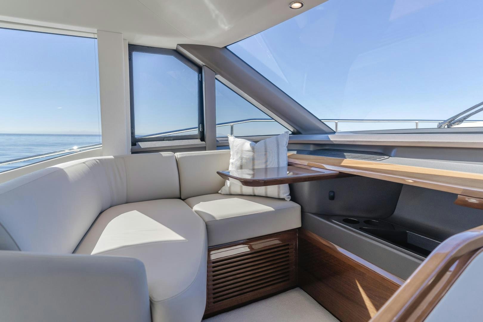 inside of a car aboard Mad Betty 2.0 Yacht for Sale