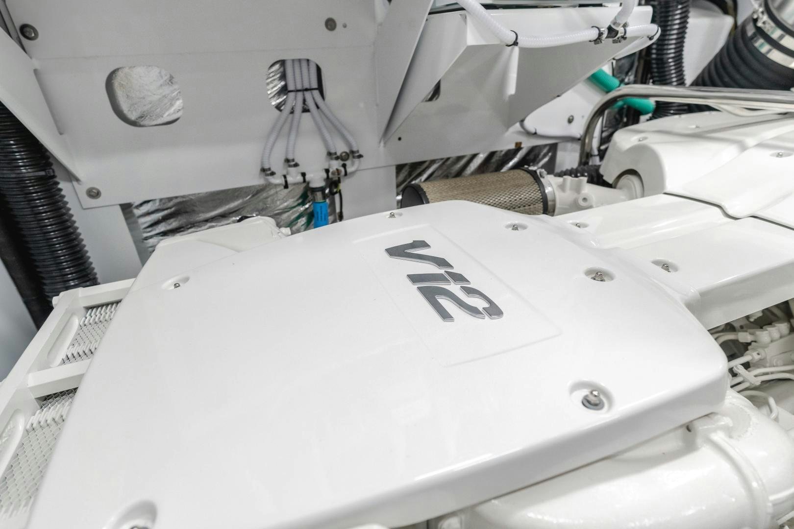 a close-up of a white lab coat aboard Mad Betty 2.0 Yacht for Sale