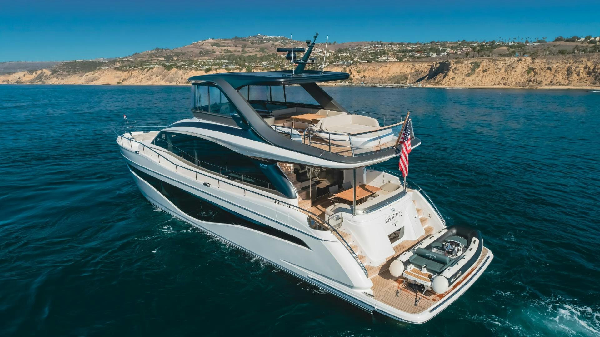 a boat on the water aboard Mad Betty 2.0 Yacht for Sale