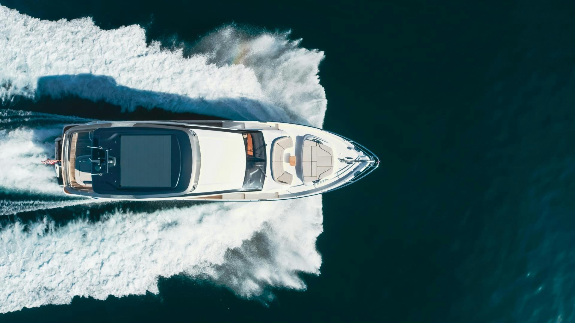 a space ship in the sky aboard Mad Betty 2.0 Yacht for Sale