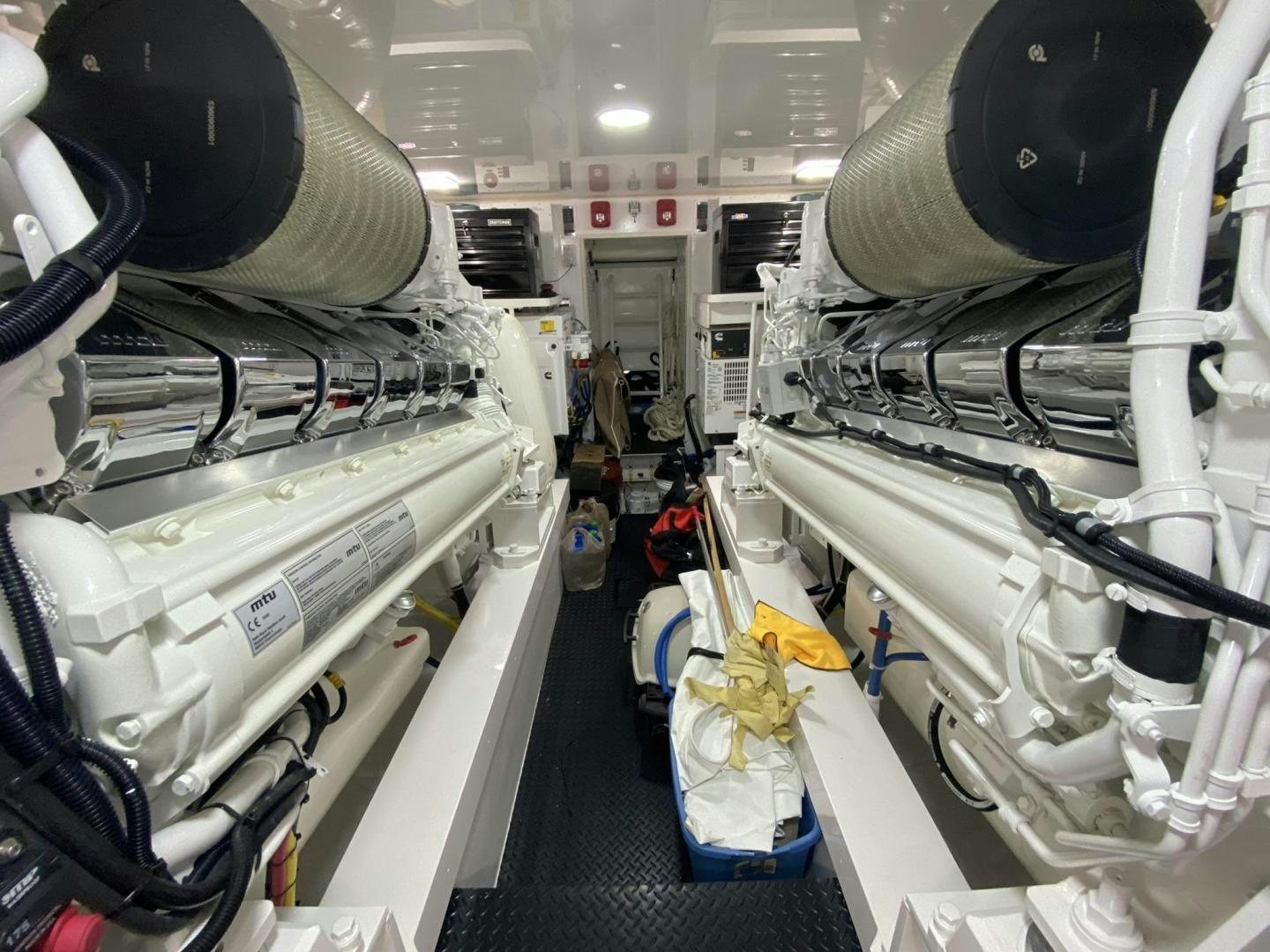 a room with machines and equipment aboard Make It Happen Yacht for Sale
