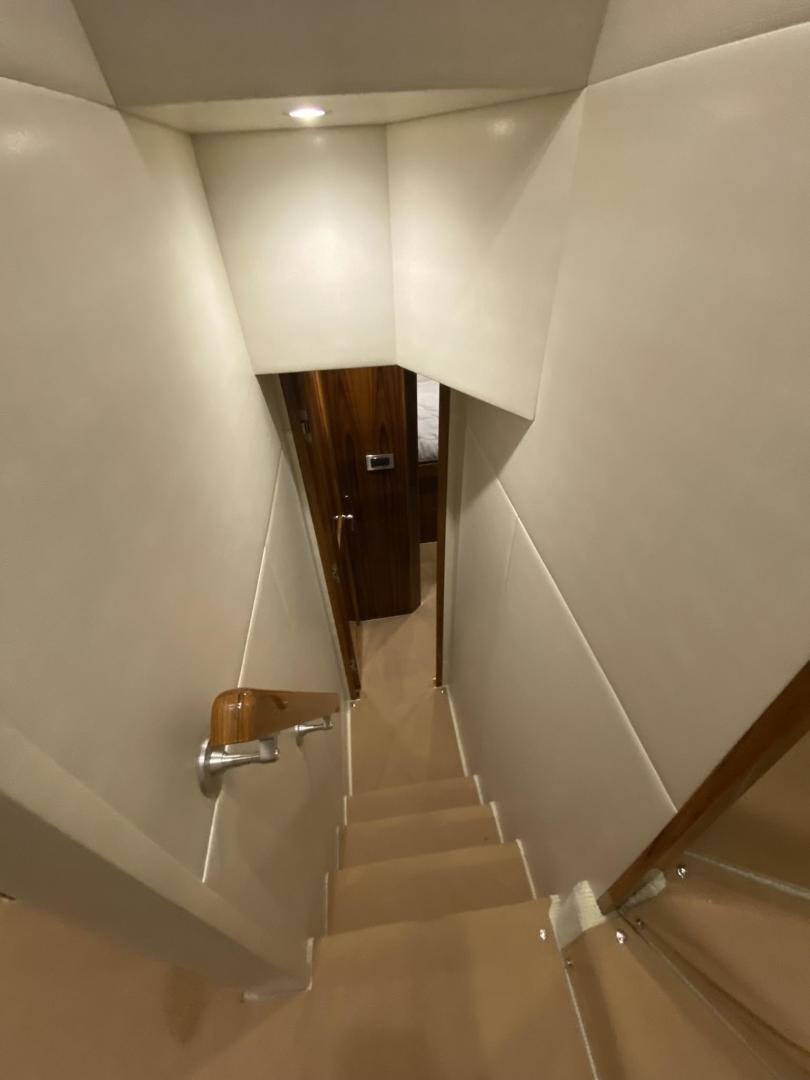 a bathroom with a standup shower aboard Make It Happen Yacht for Sale