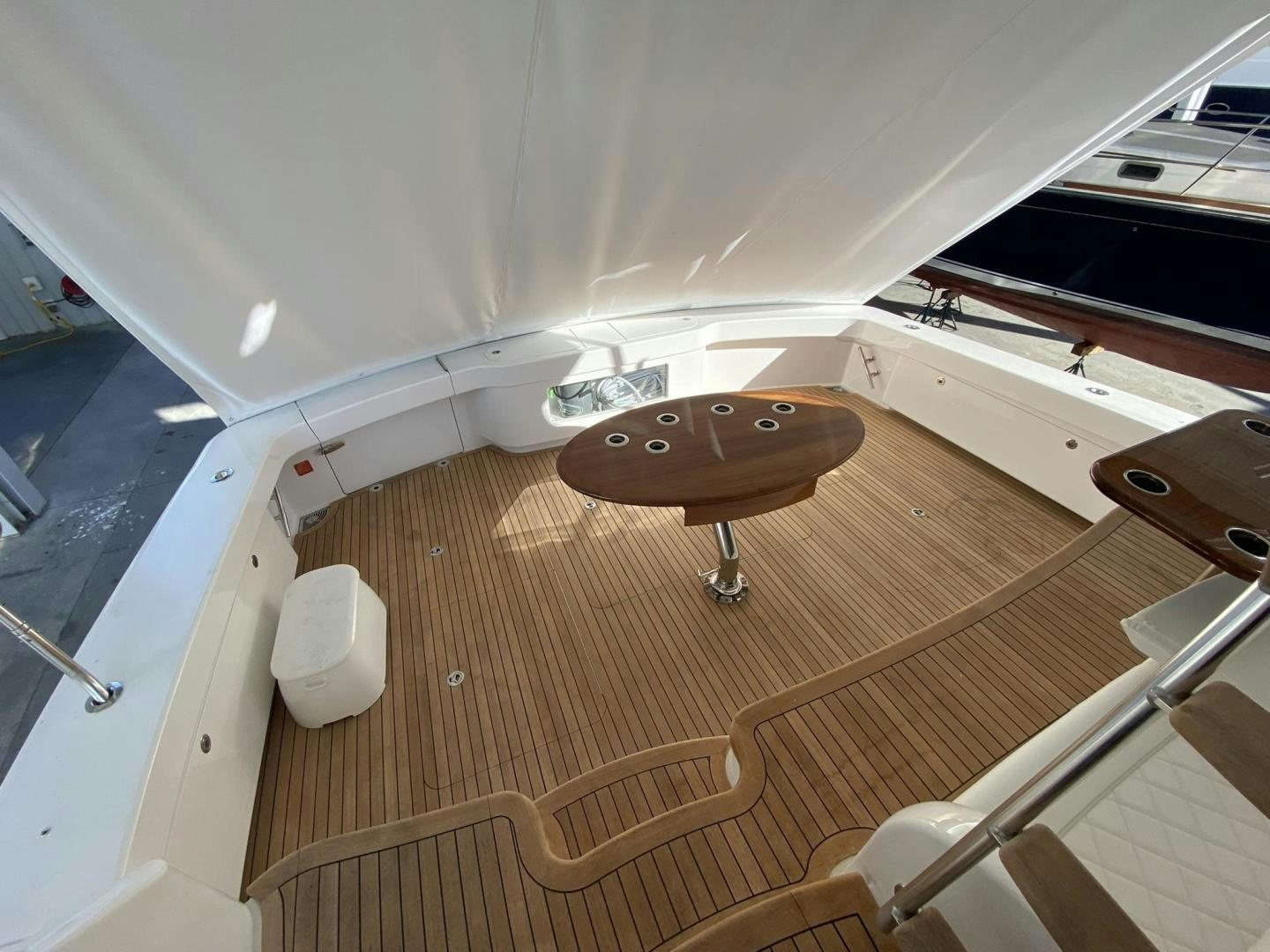 the inside of a plane aboard Make It Happen Yacht for Sale