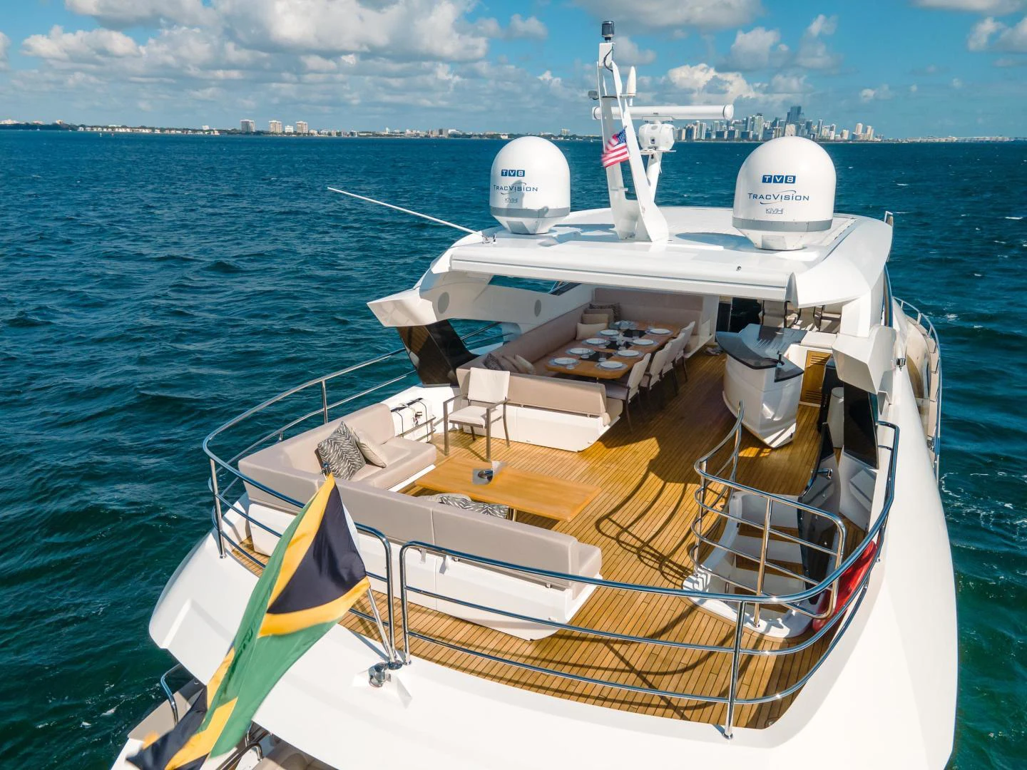 a boat on the water aboard EOS Yacht for Sale