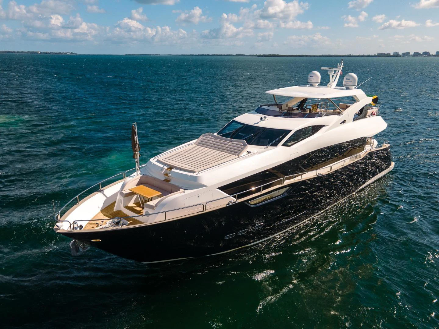a boat in the water aboard EOS Yacht for Sale