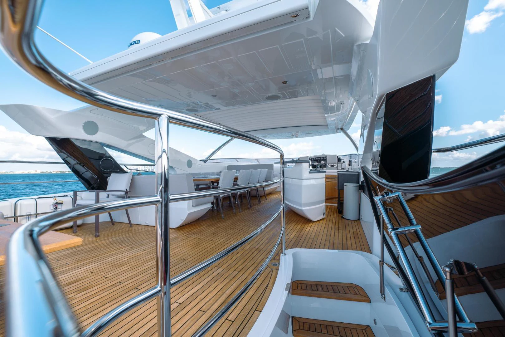 a boat on the water aboard EOS Yacht for Sale