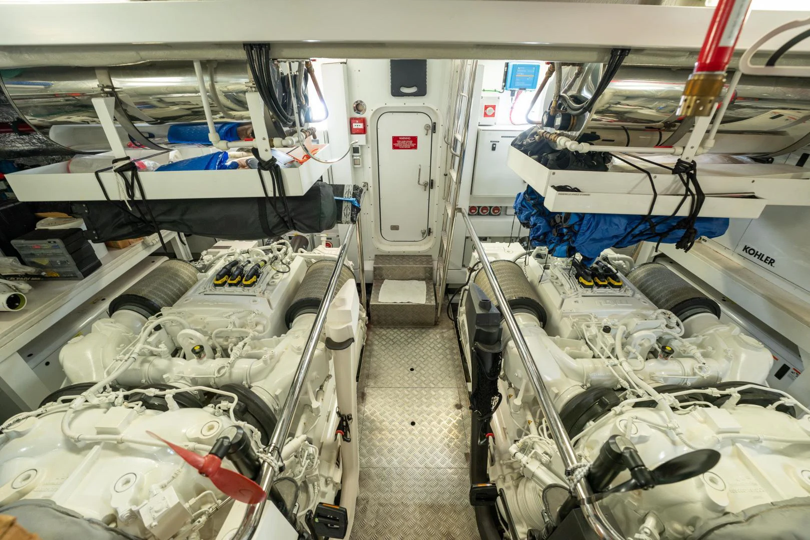a room full of machines aboard EOS Yacht for Sale