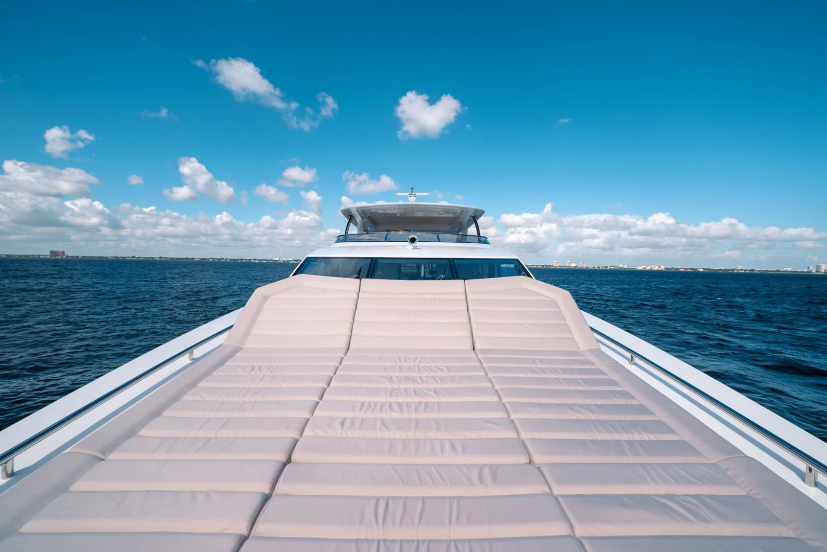 a boat on a body of water aboard EOS Yacht for Sale