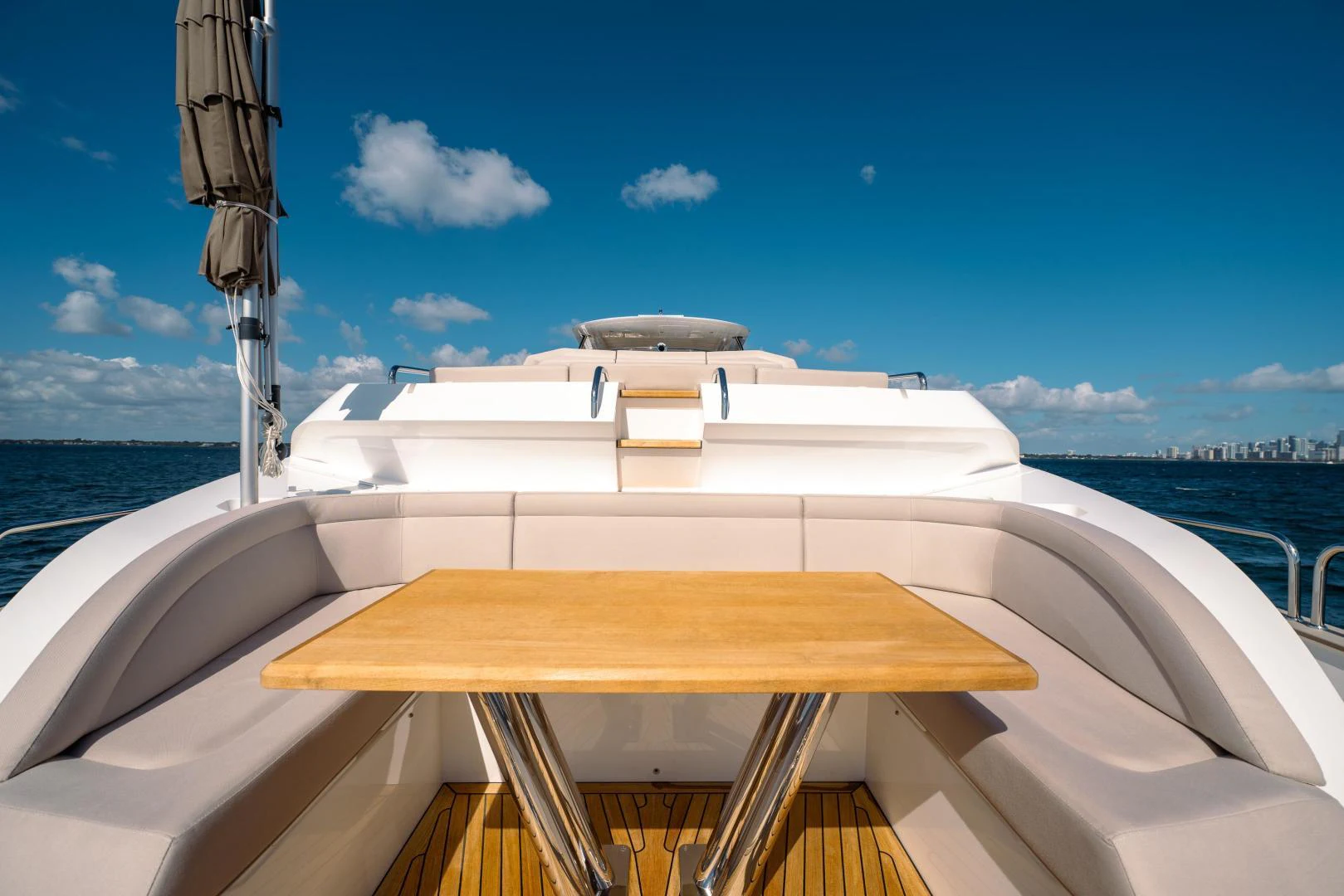 a boat on the water aboard EOS Yacht for Sale