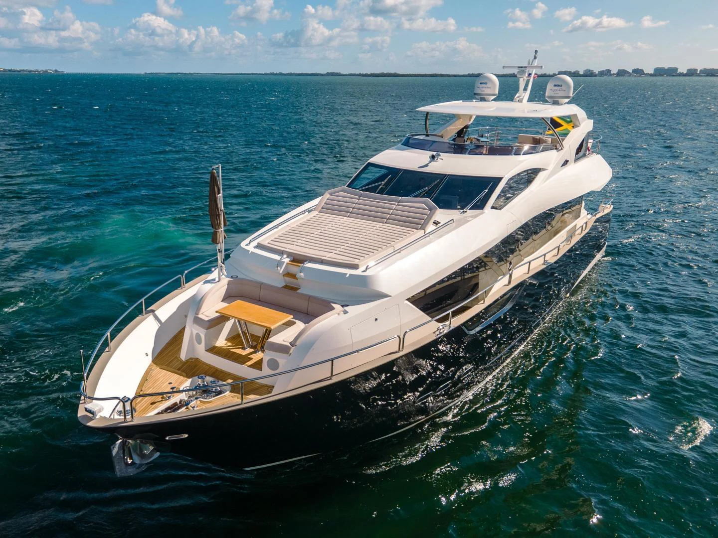 a boat in the water aboard EOS Yacht for Sale