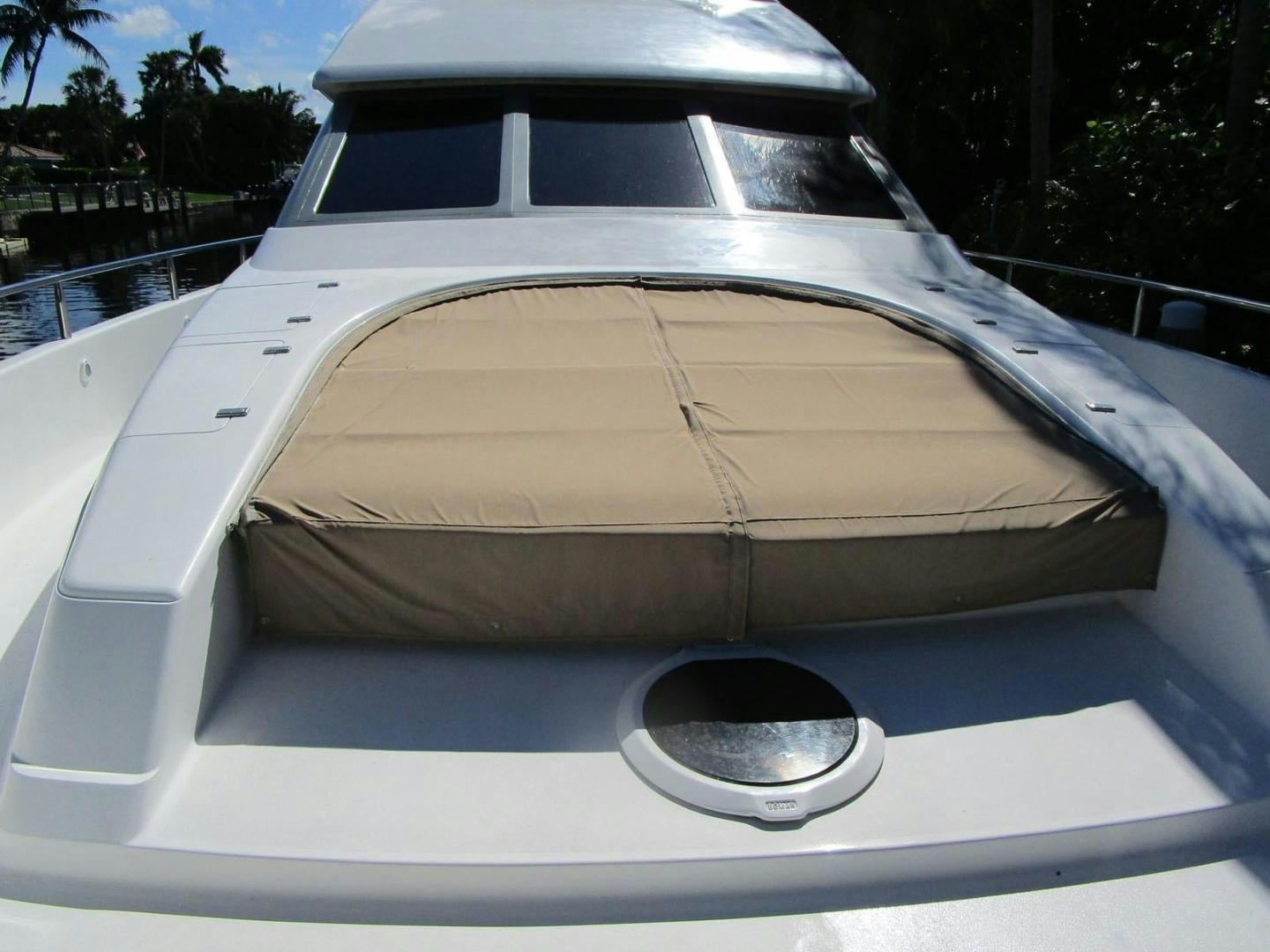 the front of a white car aboard MAGNIFICENT DOLLS Yacht for Sale